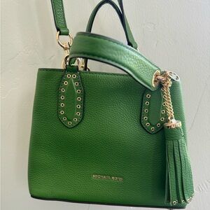 Michael Kors green crossbody bag